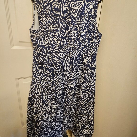 Nic + Zoe Blue & White Soft Linen Dress - Picture 3 of 6